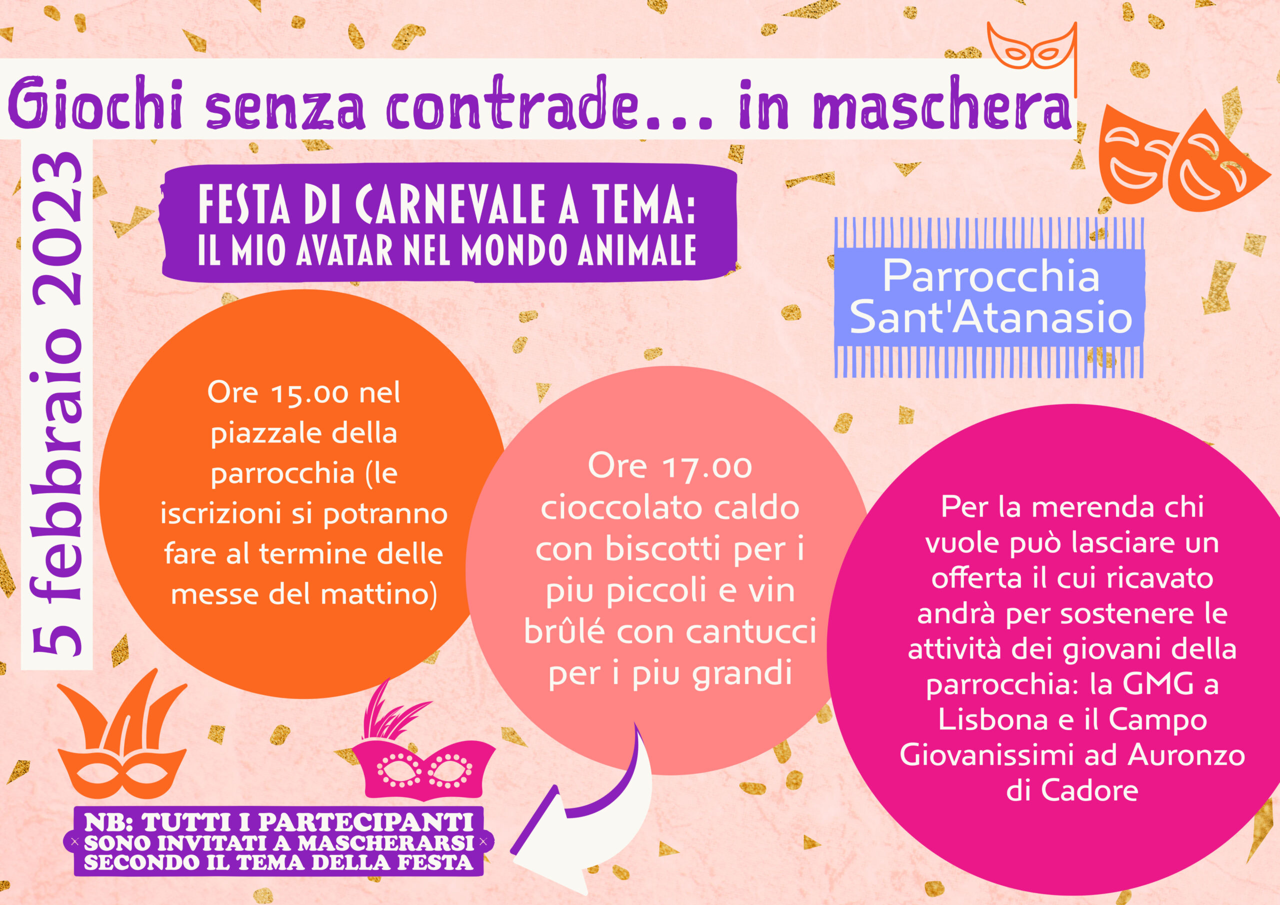 Giochi senza contrade… in maschera 5 febbraio 2023