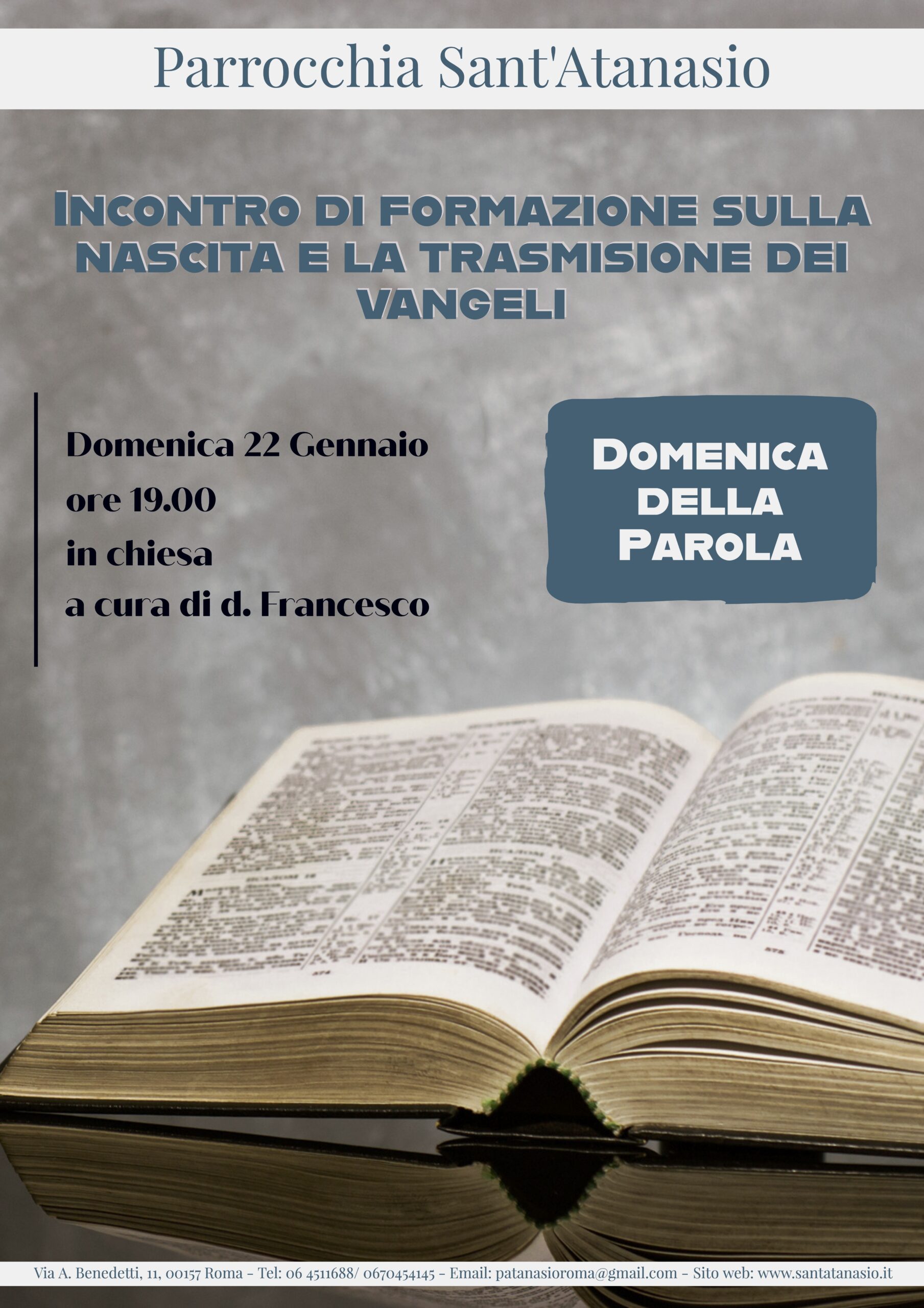 Domenica della Parola 22 gennaio 2023