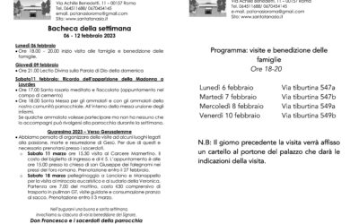 Bacheca 6 – 12 febbraio 2023