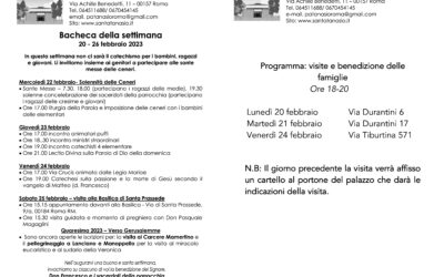 Bacheca 20-26 febbraio