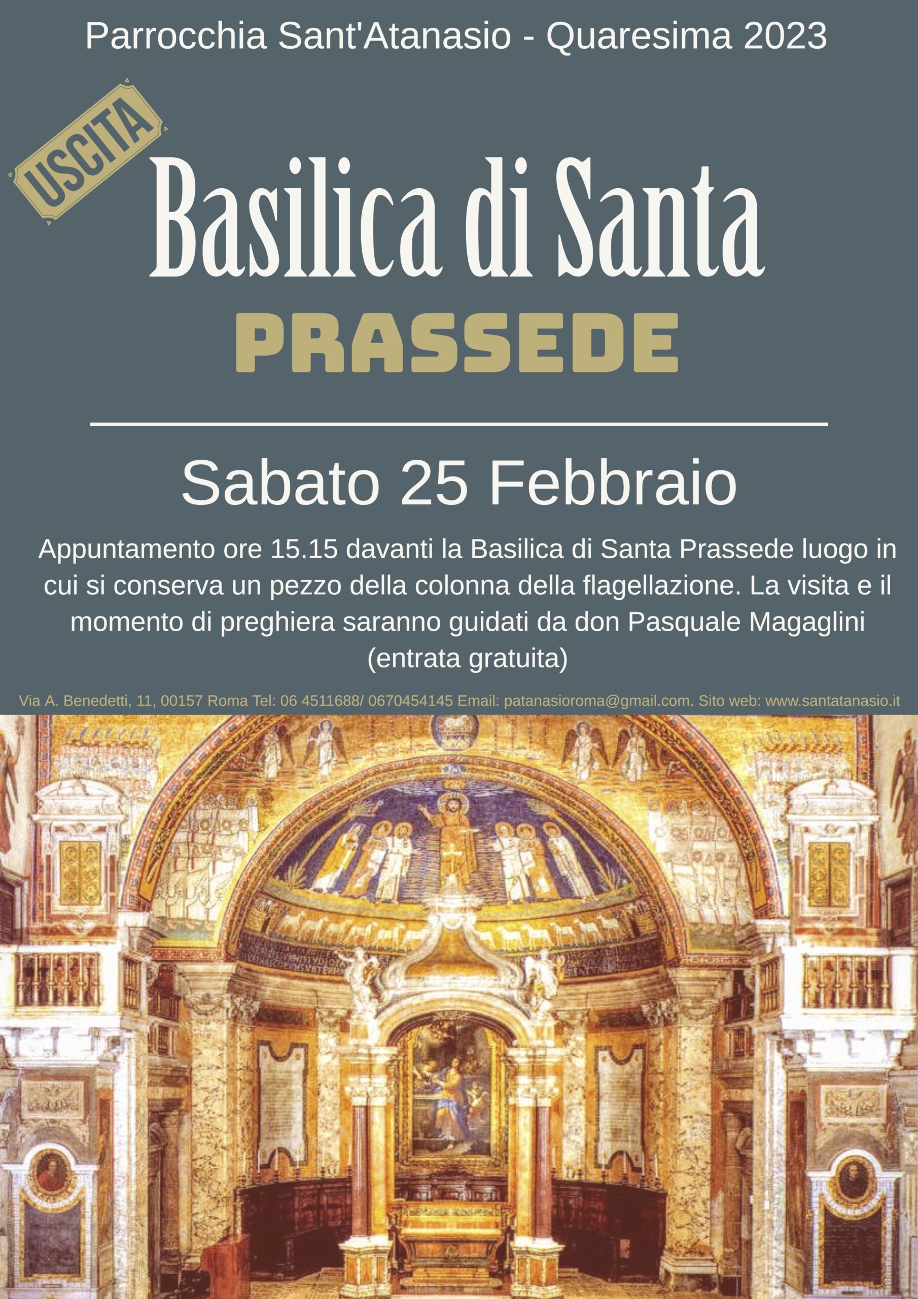 Visita Basilica Santa Prassede 25 febbraio