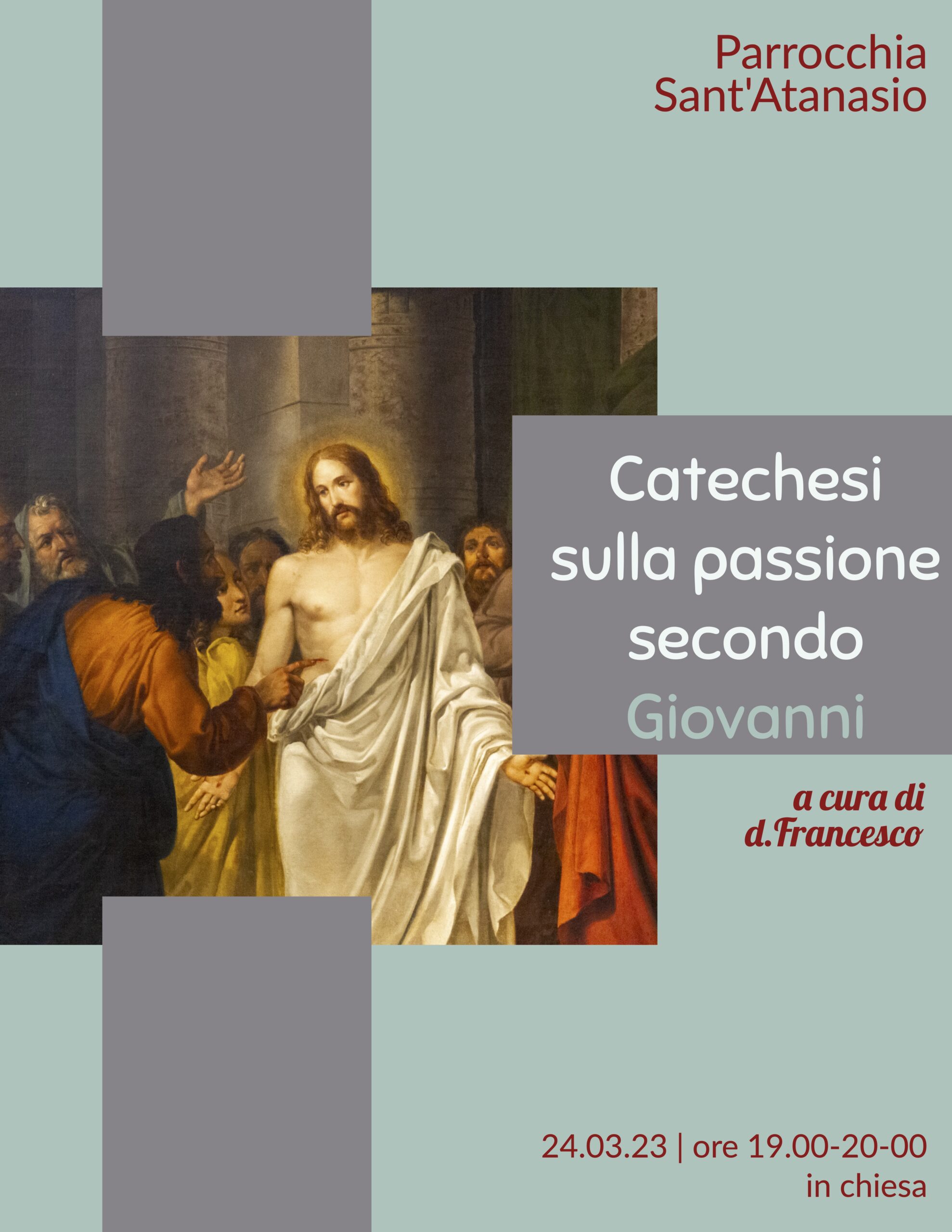 Catechesi sulla passione secondo Giovanni