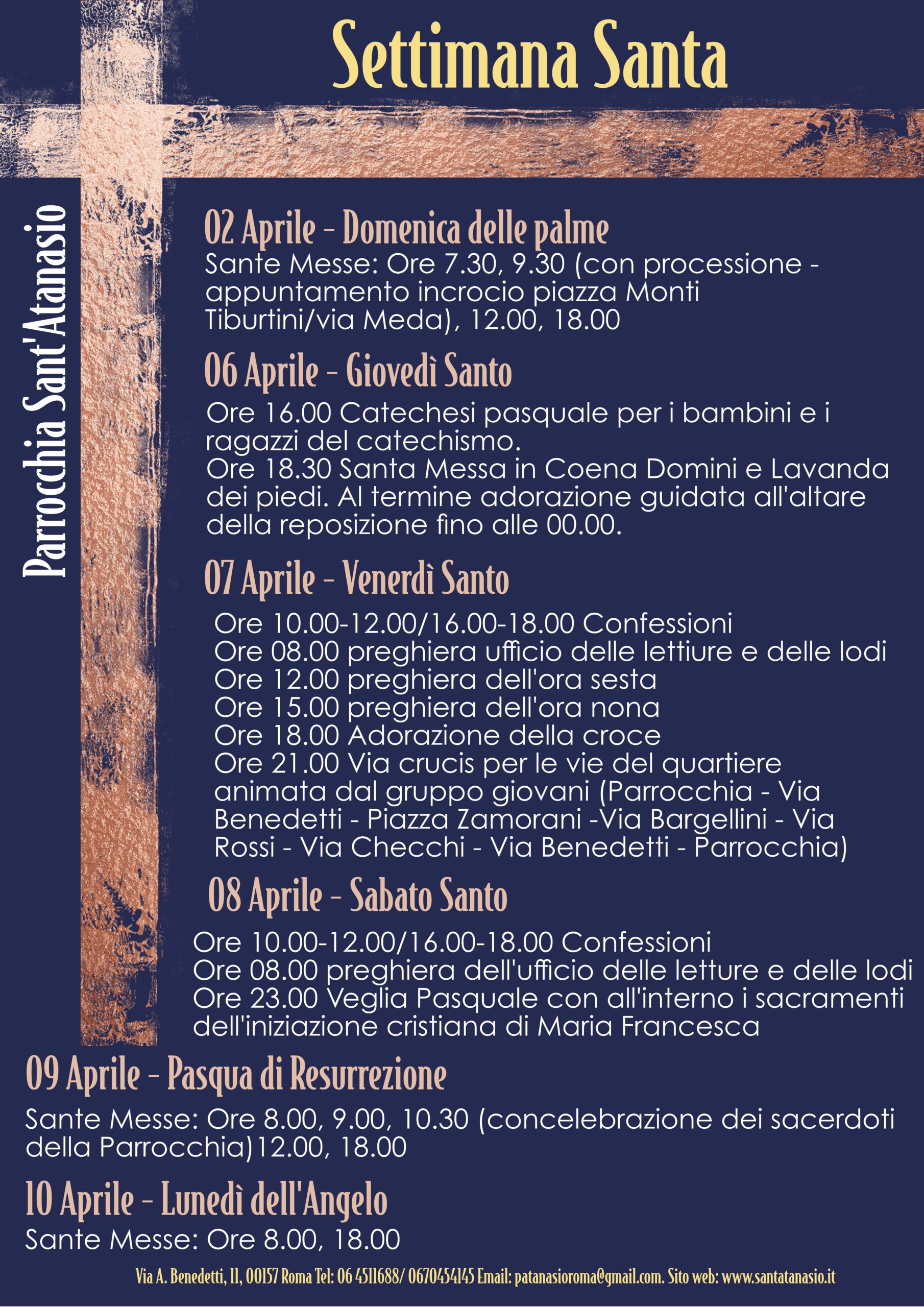 Programma Settimana Santa