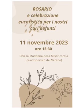 Rosario e celebrazione eucaristica per i nostri cari defunti
