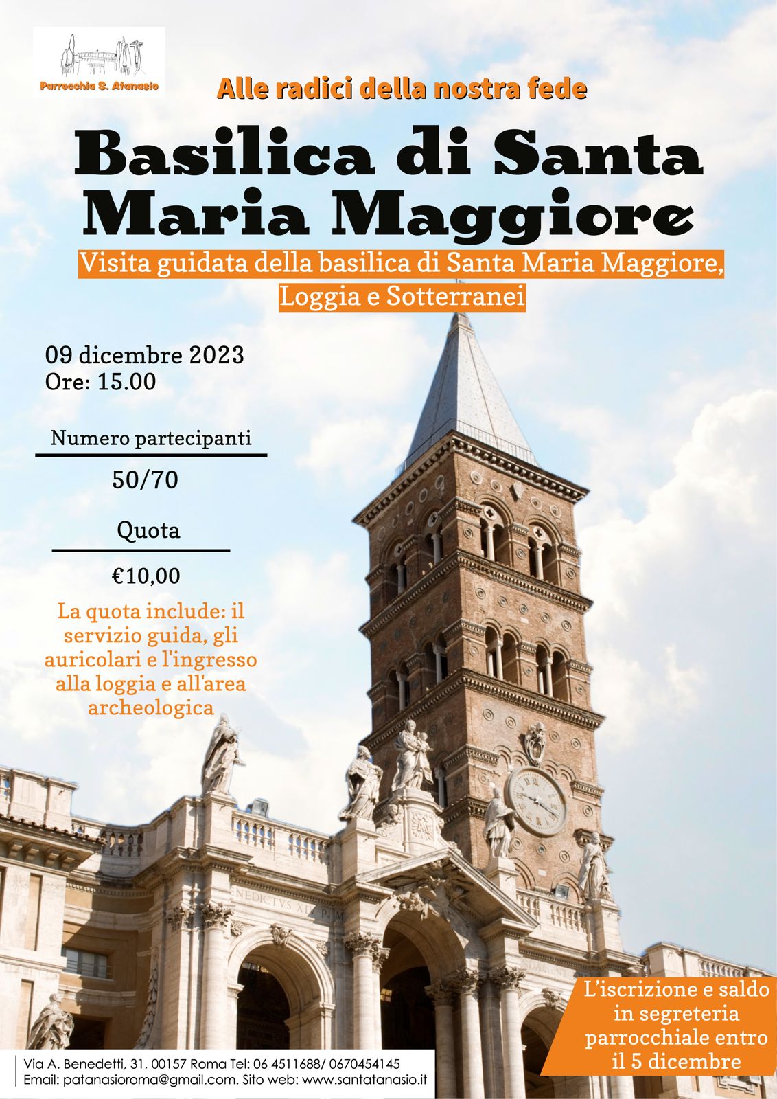 Visita guidata Basilica di Santa Maria Maggiore