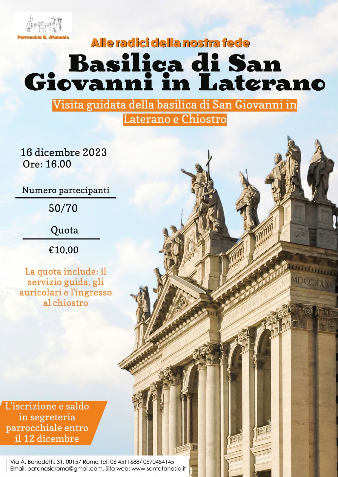 Visita guidata Basilica di San Giovanni in Laterano