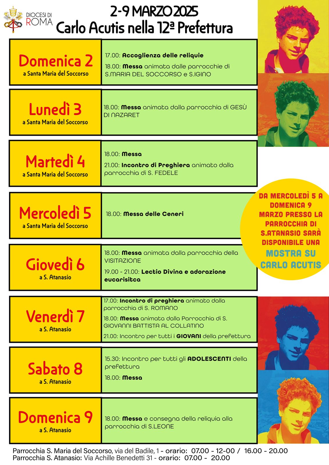 Carlo Acutis nella 12° Prefettura | 2-9 marzo 2025
