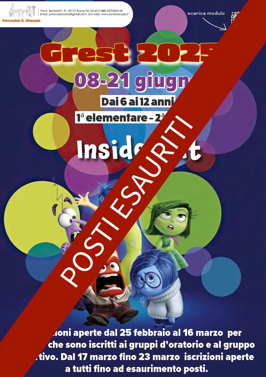 Grest 2025 – Posti esauriti